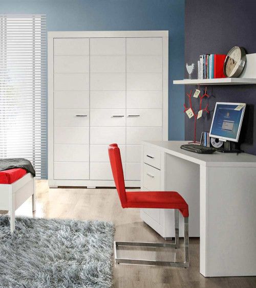 Armario ropero 3 puertas blanco SNOW