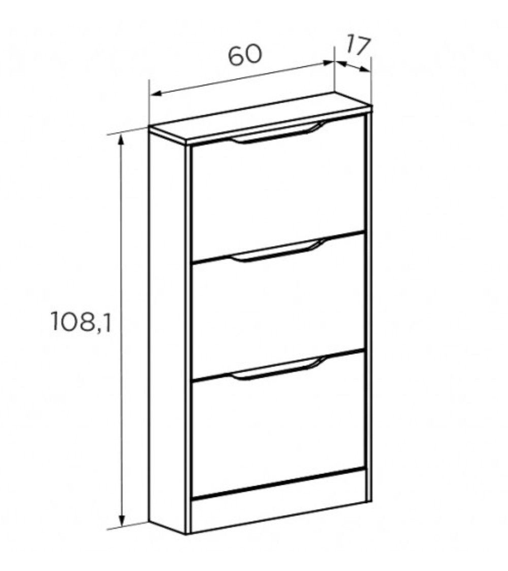 Mueble zapatero CHASE 3 puertas