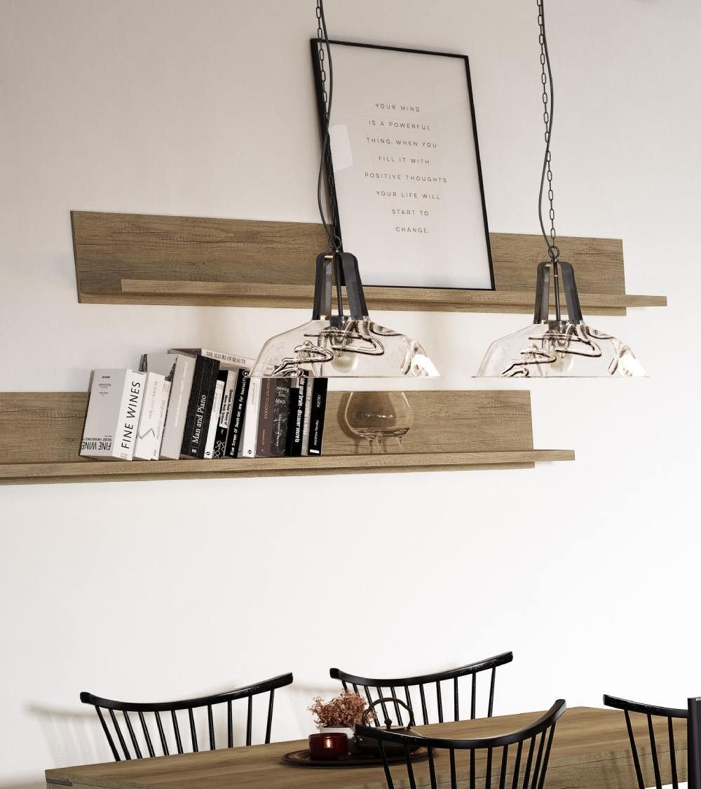 Estante pared estilo rústico YUKON