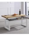 Mesa de centro elevable DAREK, madera industrial