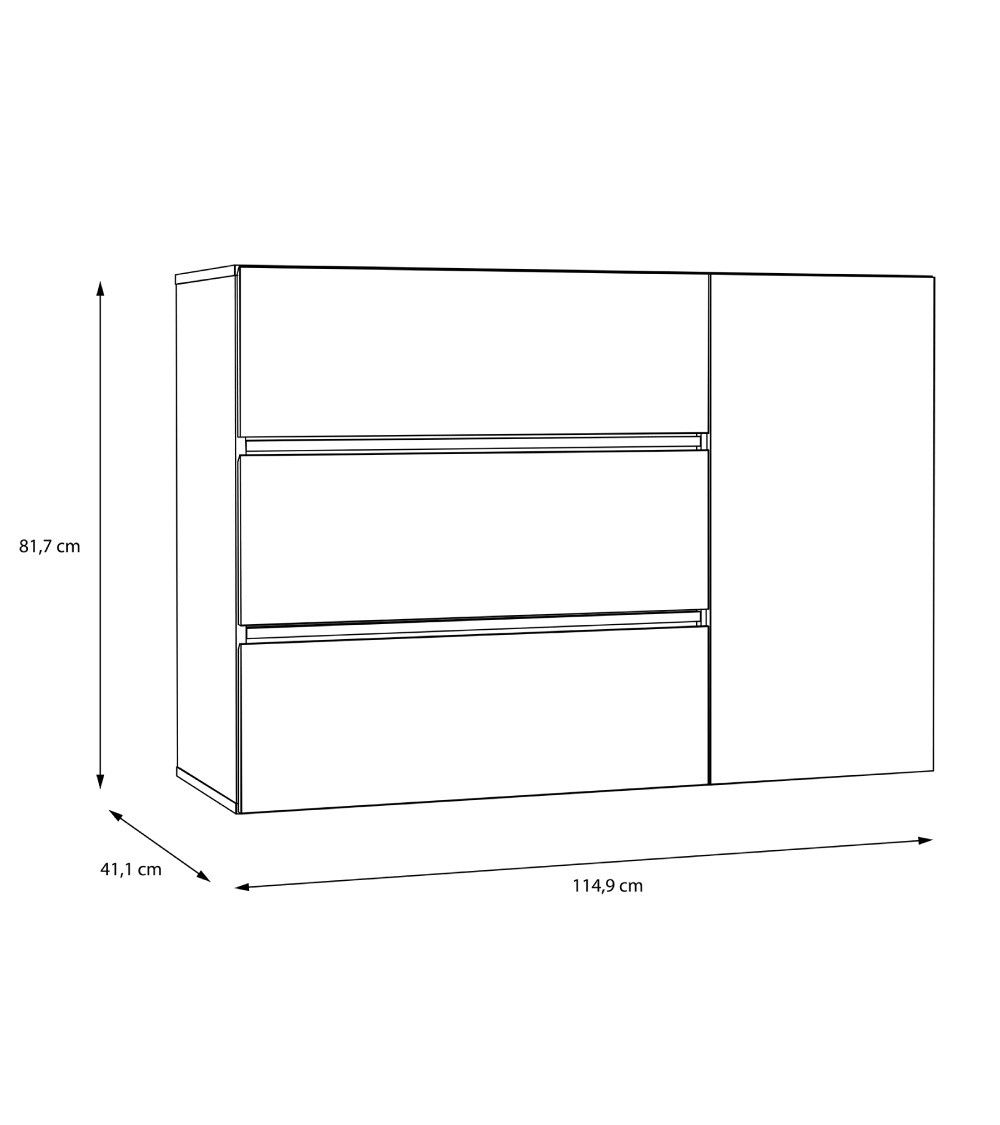 Cómoda cajonera LENY