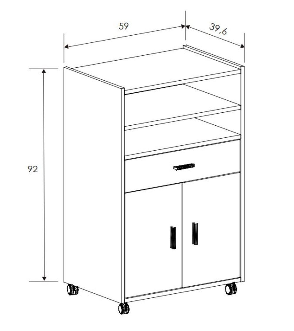 Mueble carrito cocina AVA