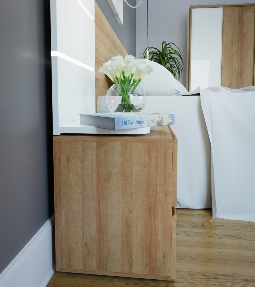 Set de 2 mesitas de noche LENY