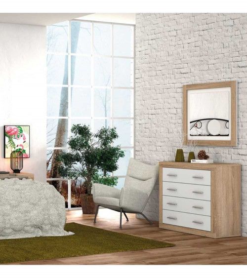 Cómoda dormitorio de 4 cajones JANA