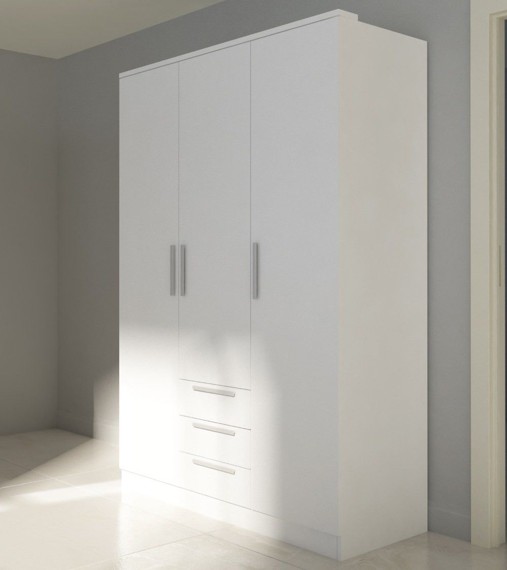 Armario ropero CUBE 3 puertas + 3 cajones