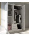 Armario ropero CUBE 3 puertas + 3 cajones