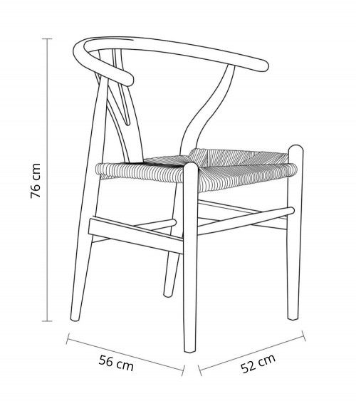 Silla madera diseño envolvente SALMA – Pack 2