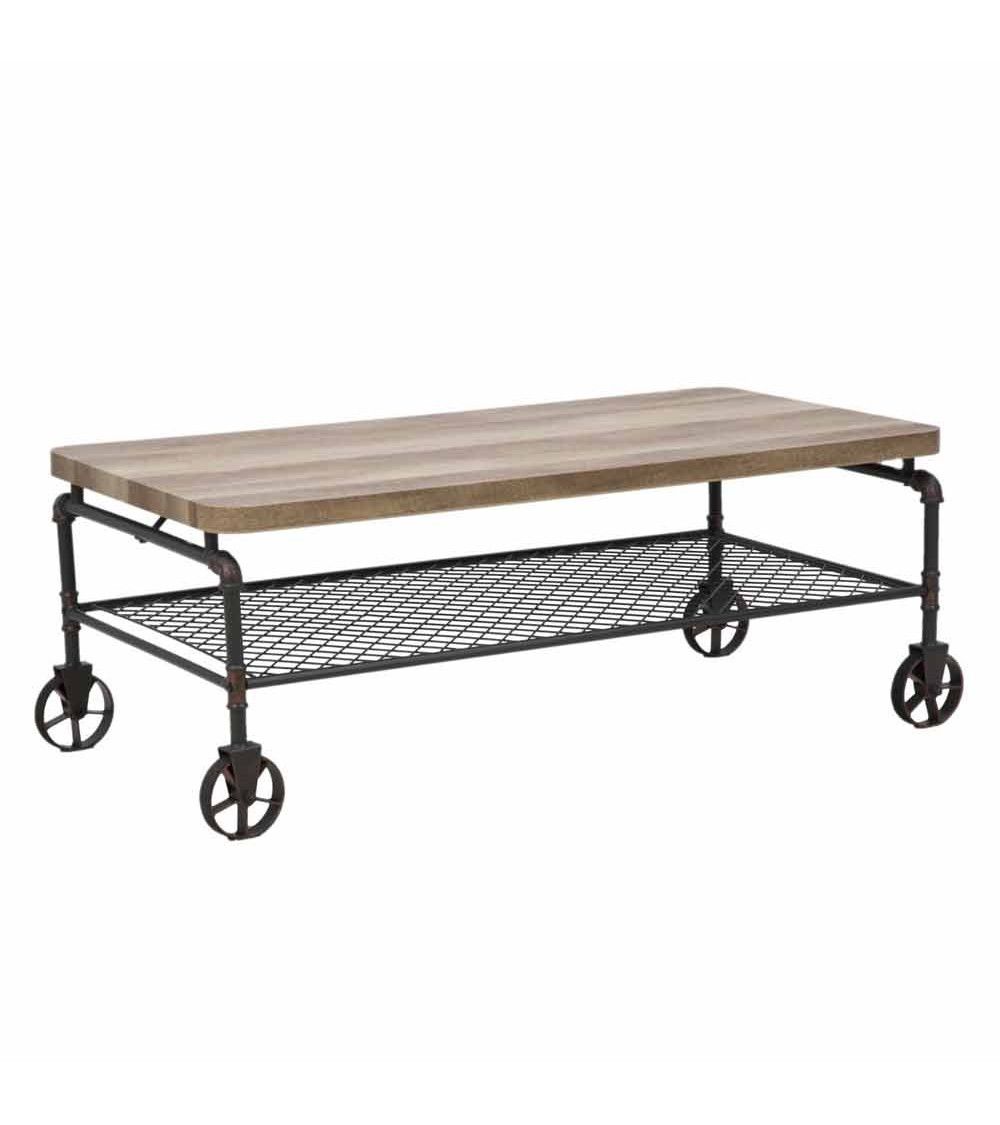 Mesa de centro Mateo - Mesa de centro rústica industrial