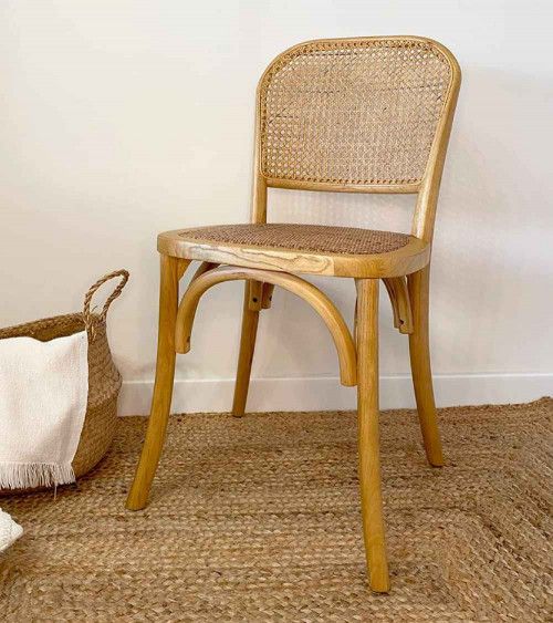 Pack 2 sillas comedor de ratán JULIA