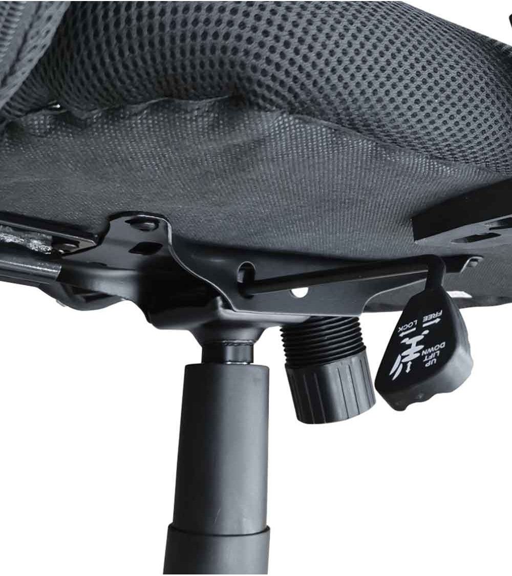 Silla de escritorio Jasper, ergonómica y tapizada