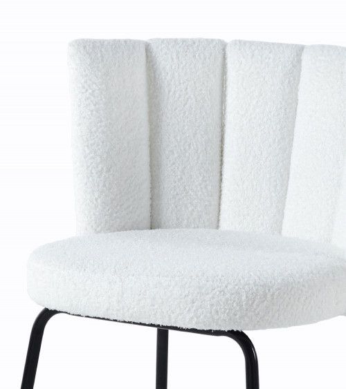 Pack de 4 sillas de comedor de borreguito NERTA