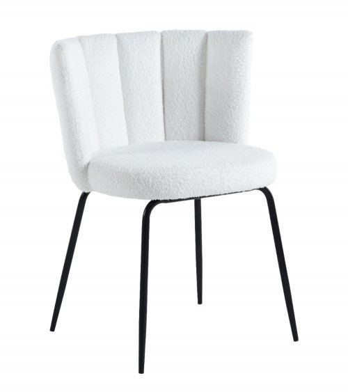 Pack de 4 sillas de comedor de borreguito NERTA