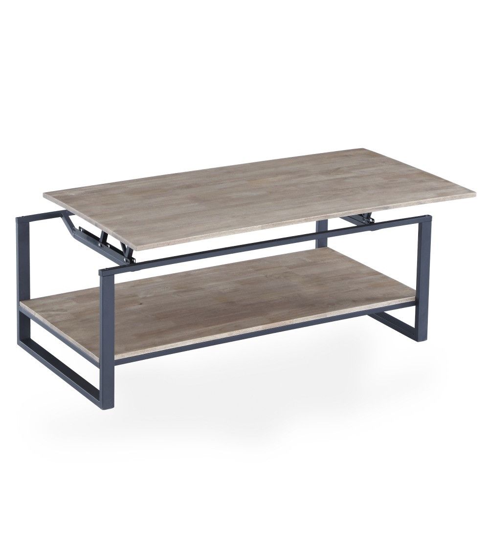 Mesa centro elevable estilo industrial JARED