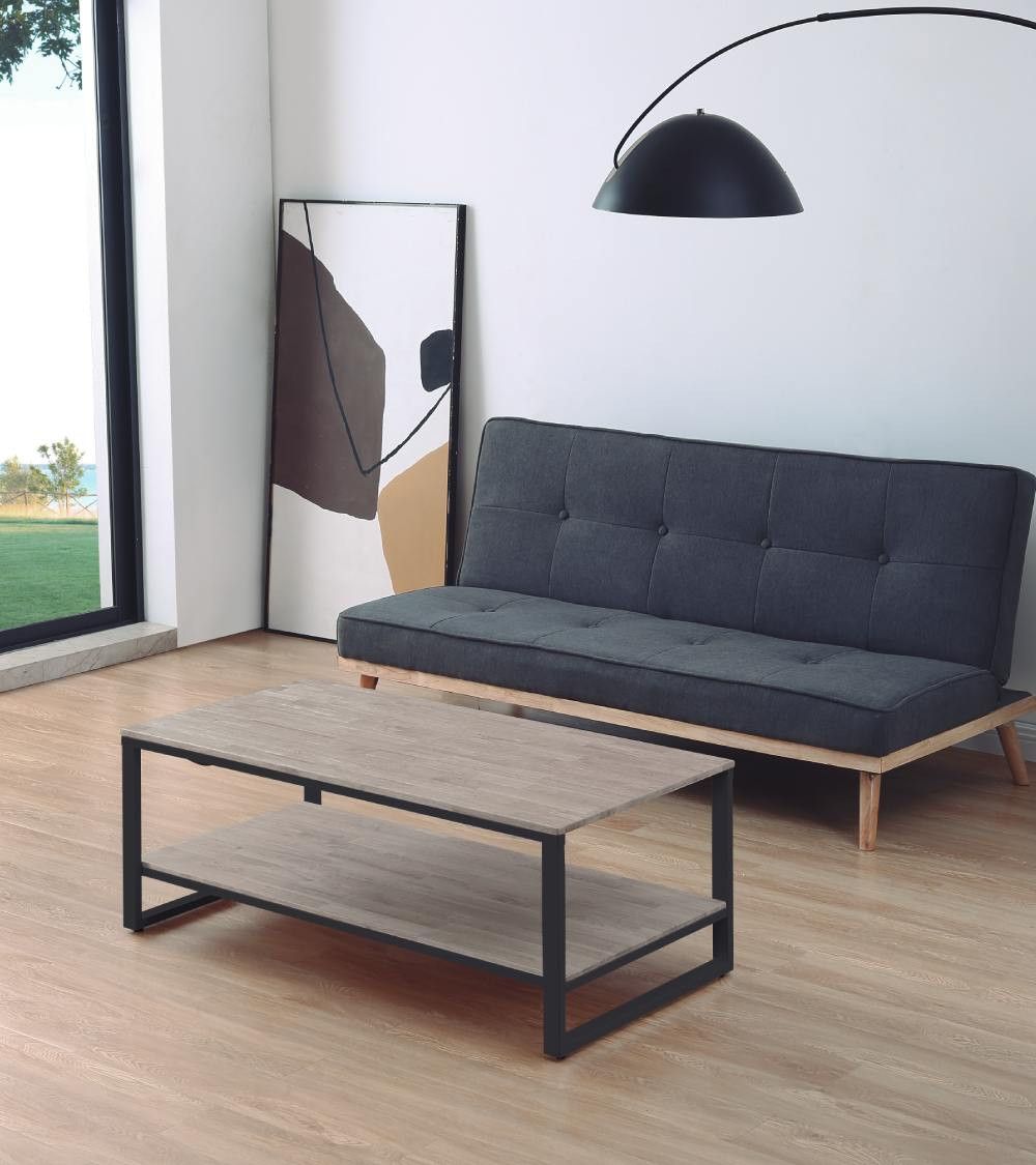 Mesa centro elevable estilo industrial JARED