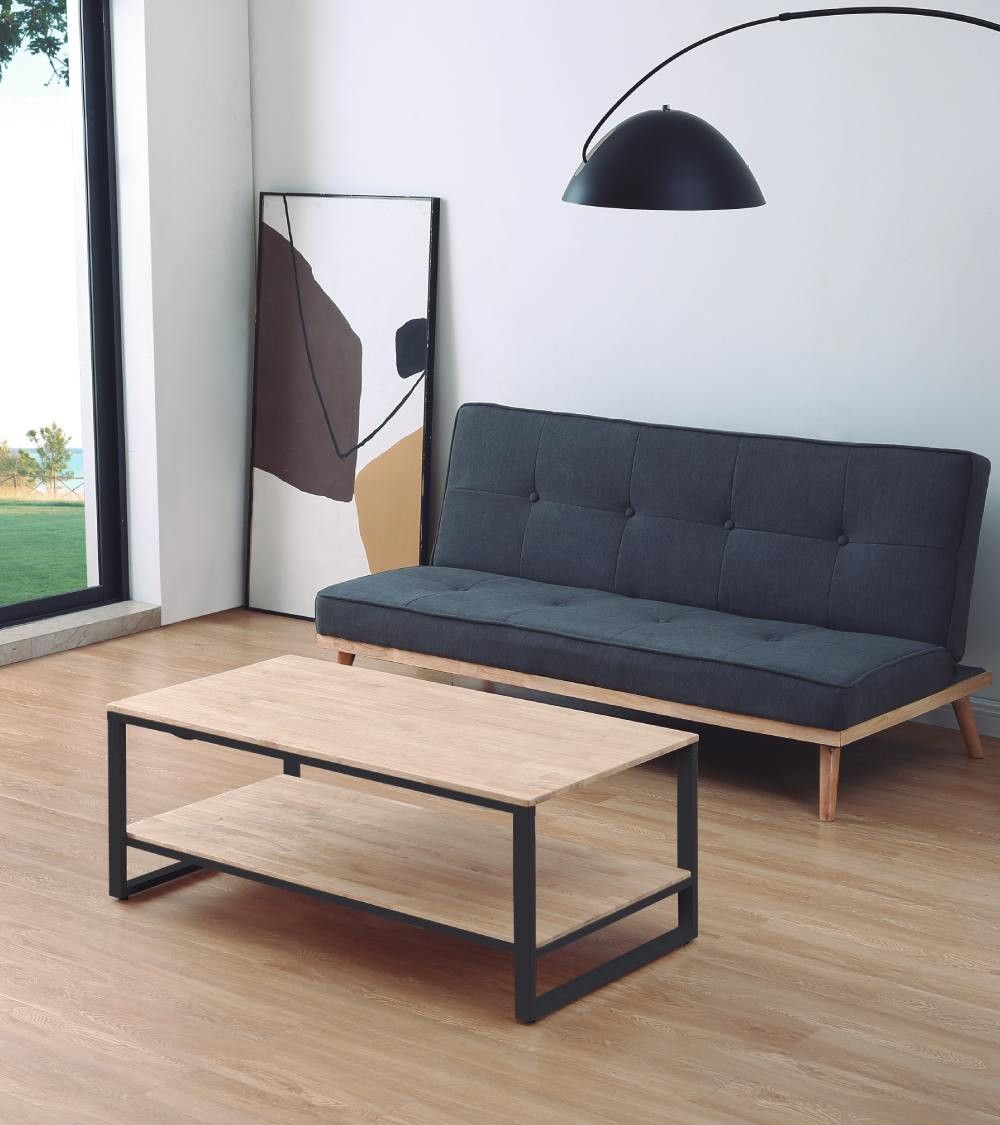 Mesa centro elevable estilo industrial JARED