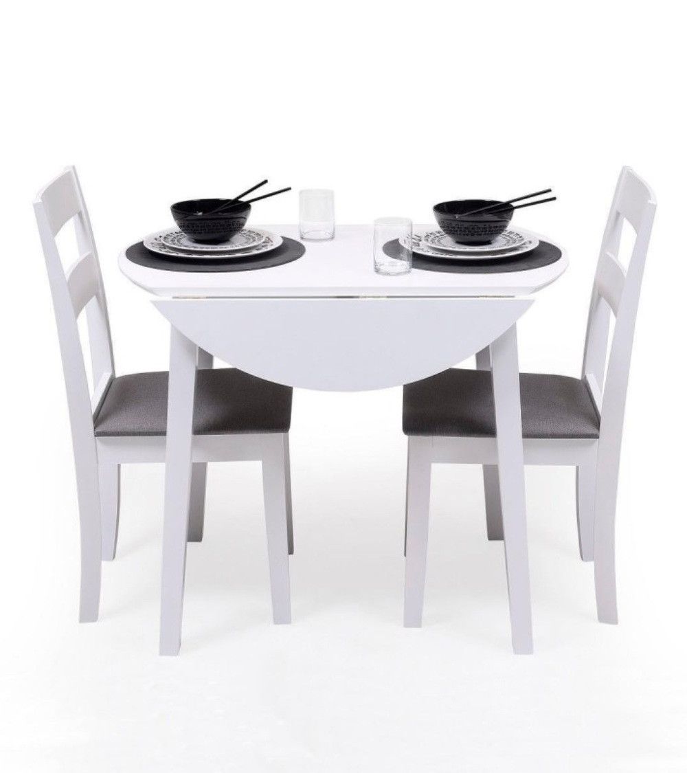 Pack 2 sillas blancas de cocina o comedor Seattle