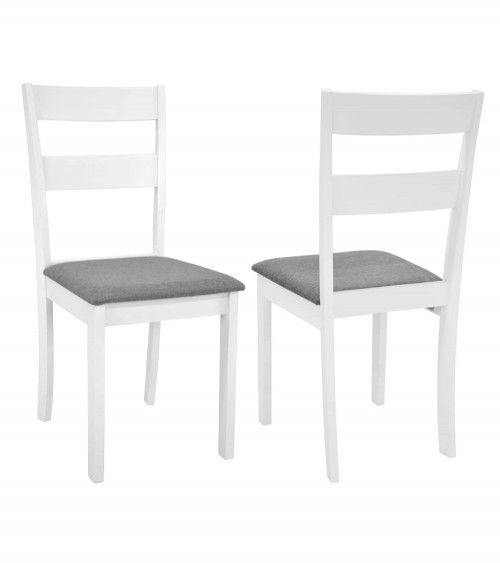 Pack 2 sillas blancas de cocina o comedor Seattle