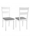 Pack 2 sillas blancas de cocina o comedor Seattle