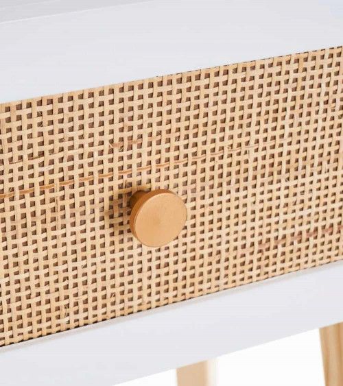 Mesita de noche de ratán SUSI