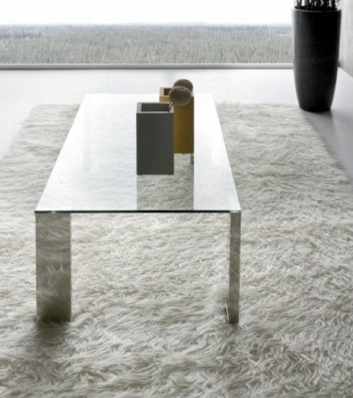 Mesa centro rectangular cristal CANNES