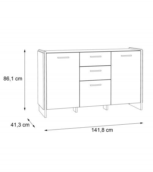Mueble aparador estilo industrial FRANK