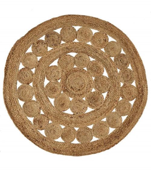 Alfombra Yute redonda ZOYA | Don Tresillo