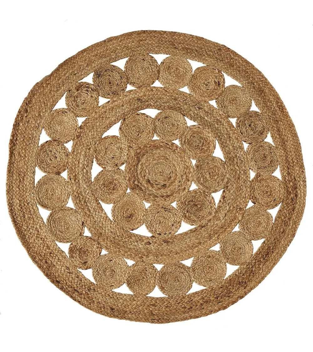 Alfombra Yute redonda ZOYA | Don Tresillo