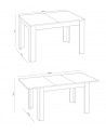 Mesa comedor extensible 140x90 cm KATIA