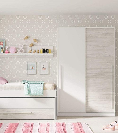 Armario ropero 120 cm puertas correderas BILLY