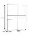 Armario puertas correderas Winter (170 cm ancho)