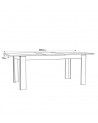 Mesa de comedor extensible YUKON