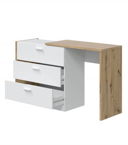 Cómoda 3 cajones con escritorio CORY