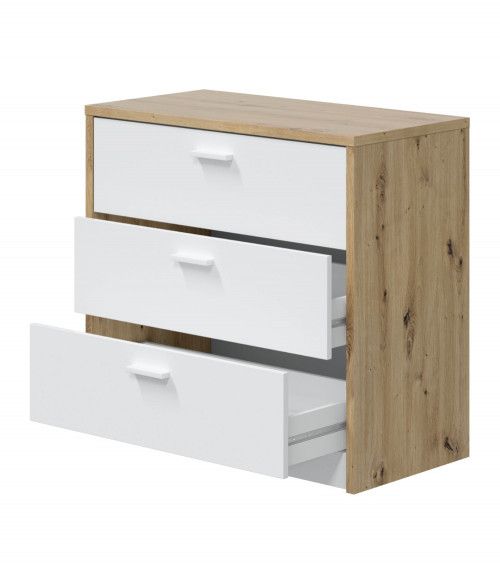 Cómoda 3 cajones con escritorio CORY