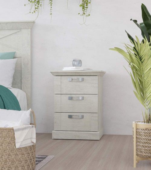 Mesita de noche 3 cajones KAREN