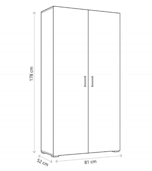 Armario 2 puertas abatibles KALEB