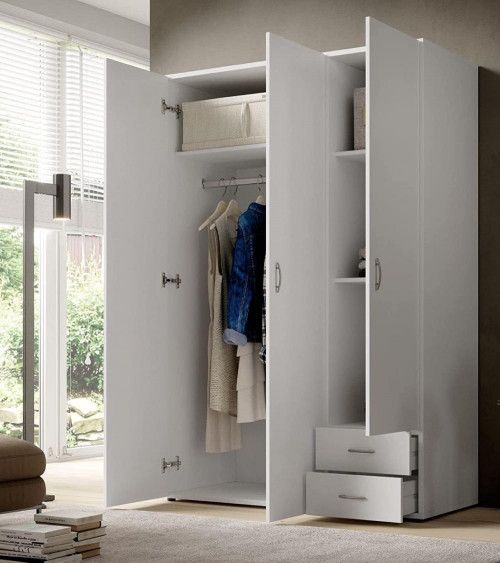 Armario 3 puertas + 2 cajones KALEB