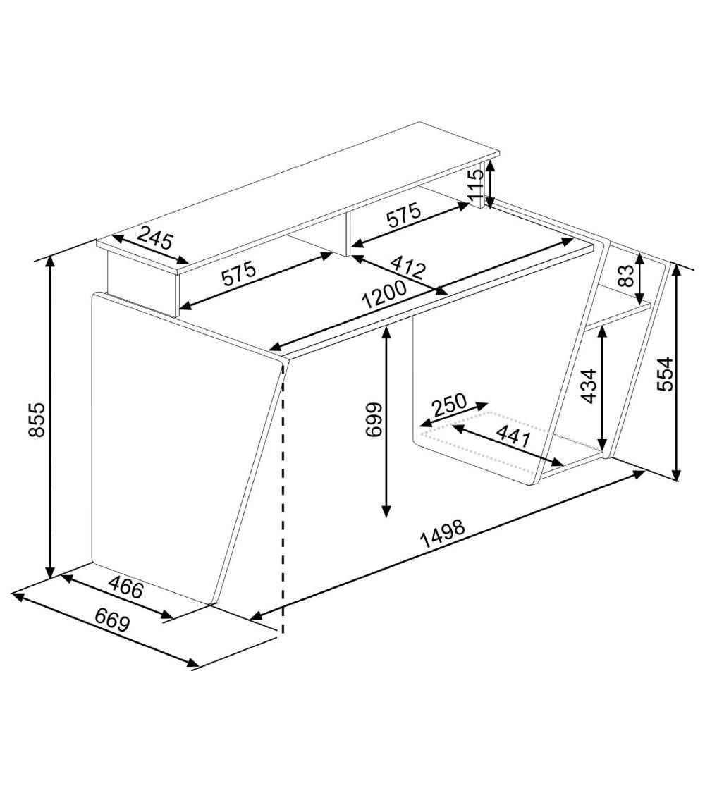 Mesa escritorio gaming profesional TOUMA