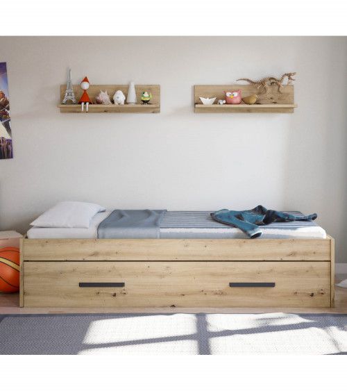 Cama nido juvenil + 2 estantes ELDA