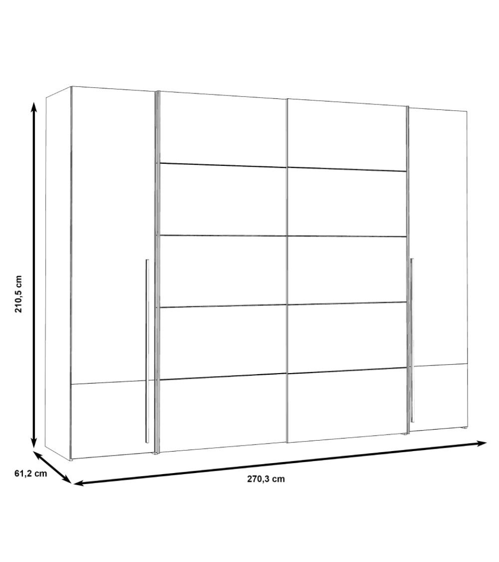 Armario ropero extra grande ARAGON