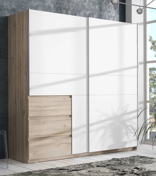 Armario puertas correderas + cajonera COLETTE