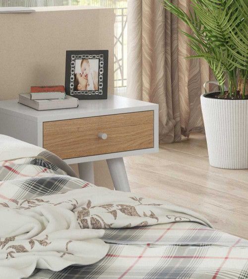 Mesita de noche 1 cajón LEAH