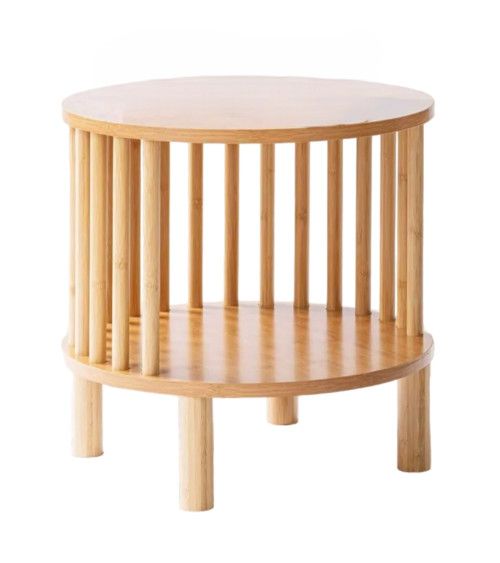 Mesita auxiliar redonda boho BELLARY