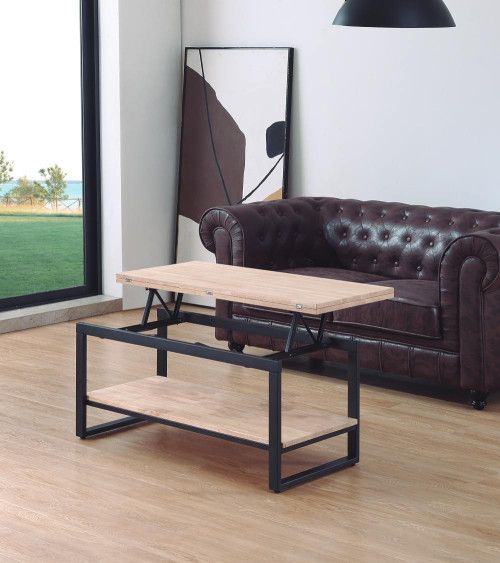 Mesa centro elevable extensible KARL | Cambia Tus Muebles