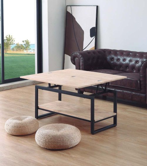 Mesa centro elevable extensible KARL | Cambia Tus Muebles