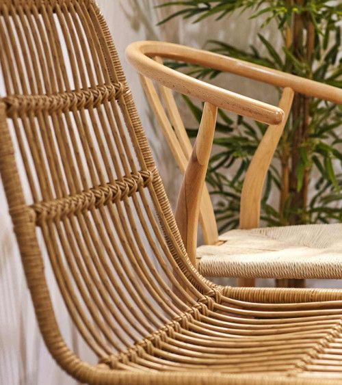 Pack 4 sillas de ratán BANGLI