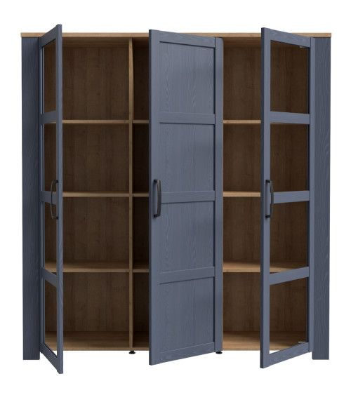 Vitrina alta 3 puertas ODIN