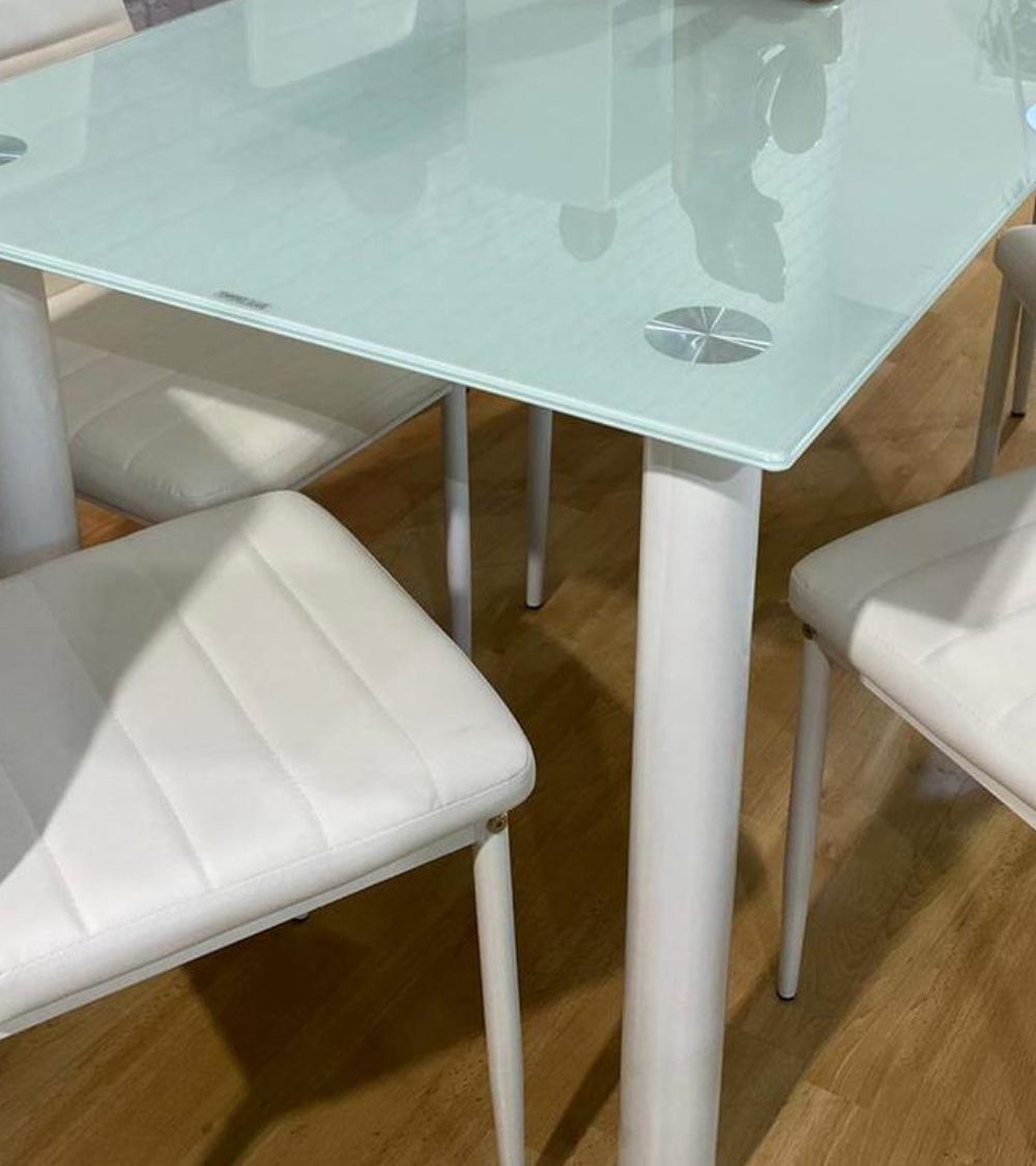 Mesa de cristal rectangular LEIDEN