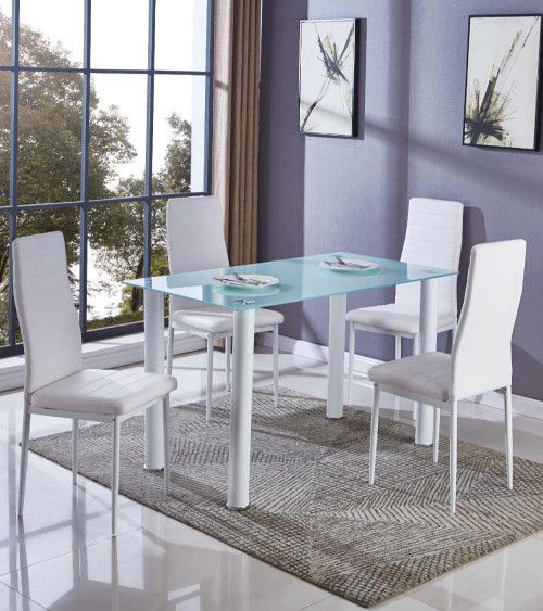 Mesa de cristal rectangular LEIDEN