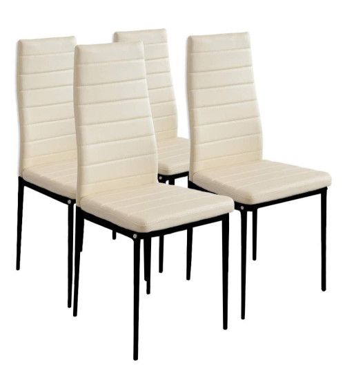 Pack 4 sillas tapizadas LEIDEN