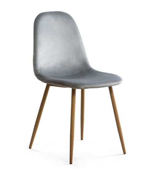 Sillas de comedor de terciopelo SWEDEN - Pack 4 Uds.